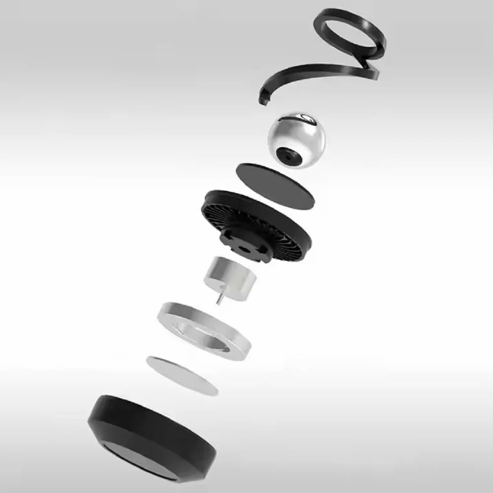 Solar-Powered Levitating Ball Air Freshener Rotating Car Dashboard Decor Perfume Diffuser