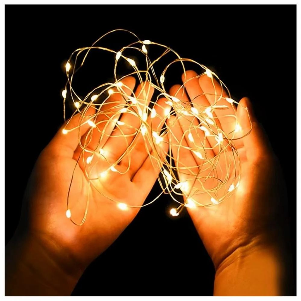 Led String Light USB | 10 M Length | 100 LED COPPER WIRE | Warm White Light